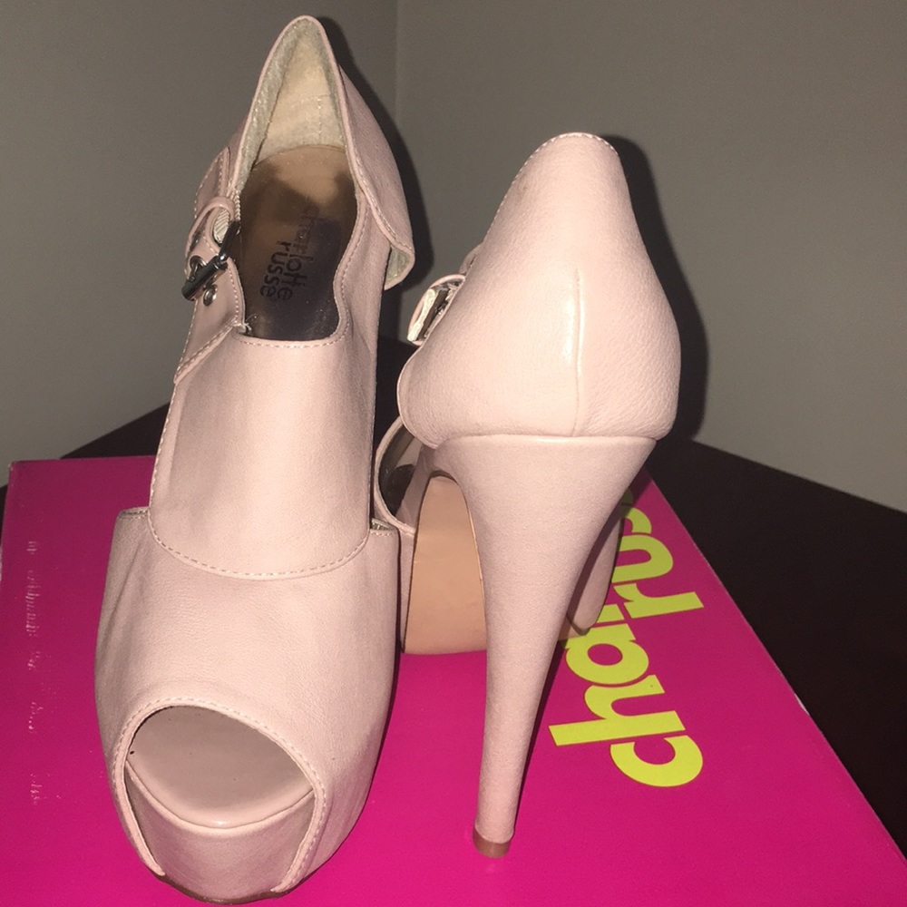 Blush colored bootie